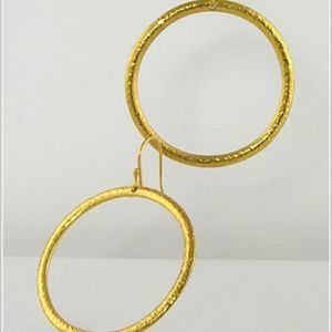 Jill Alberts Vermeil Hoop Earrings